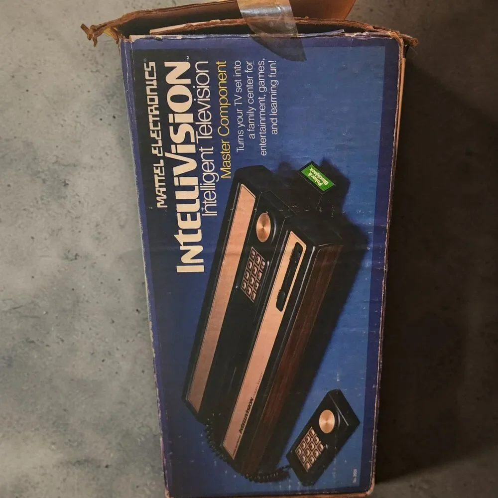 Vintage 1979 Mattel Intellivision 2609 Console Matching Box Games Manuals Untest